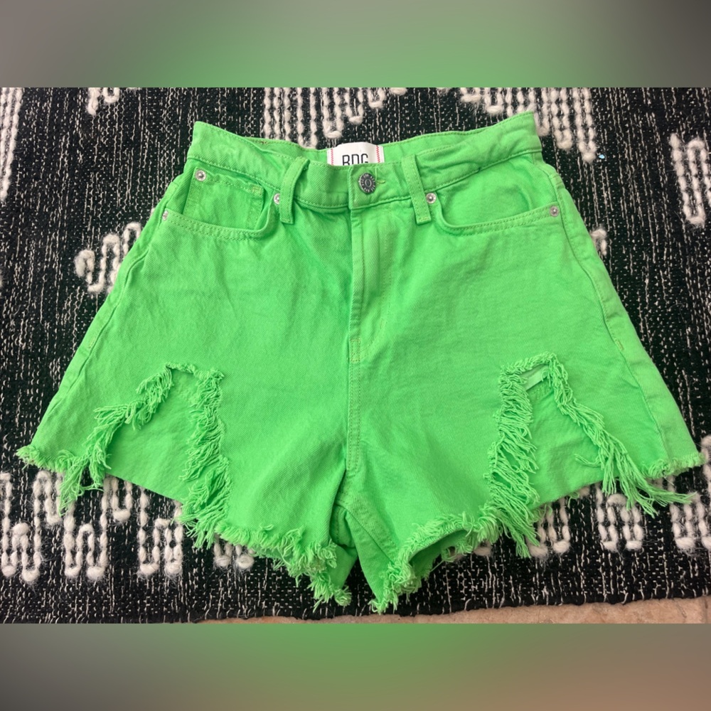Urban Outfitters Green cutoff Jean shorts